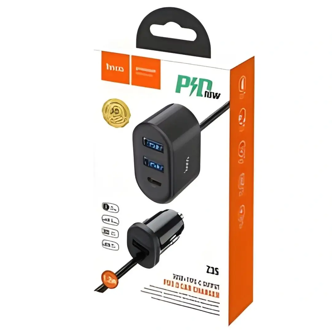 Hoco Z35 Companheiro Front And Rear Seat Car Charger
